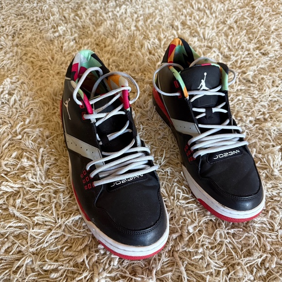 Air Jordan Flight 23 Shoes Mens 13 Black White Grey Red 317820-015 Sneaker main image 5